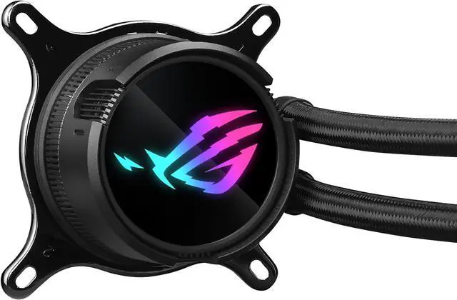 Alt view image 7 of 11 - ASUS ROG Strix LC III 240 ARGB all-in-one CPU liquid cooler with 360° rotatable water block, Asetek’s new Gen7 v2 pump, premium ROG ARGB fans, and 10+ custom Aura lighting effects