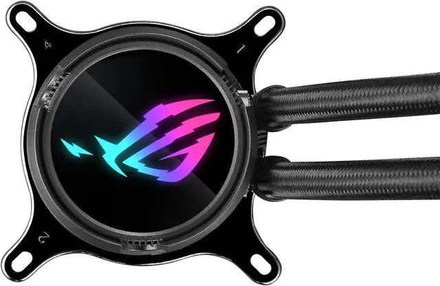 Alt view image 8 of 11 - ASUS ROG Strix LC III 240 ARGB all-in-one CPU liquid cooler with 360° rotatable water block, Asetek’s new Gen7 v2 pump, premium ROG ARGB fans, and 10+ custom Aura lighting effects