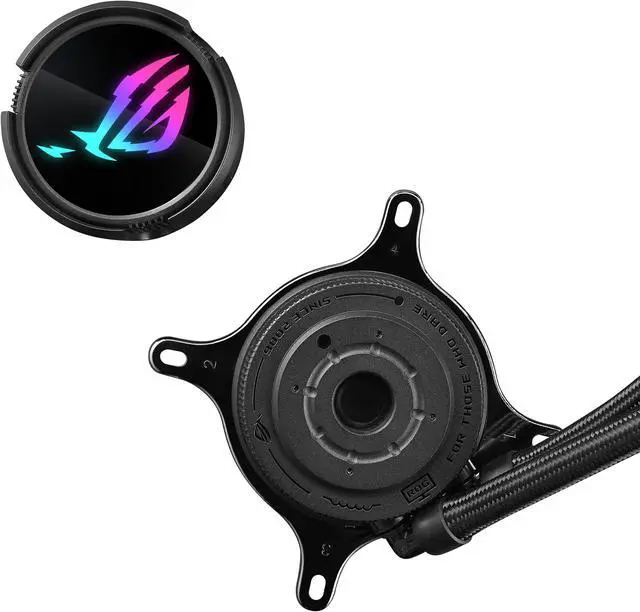 Alt view image 11 of 11 - ASUS ROG Strix LC III 240 ARGB all-in-one CPU liquid cooler with 360° rotatable water block, Asetek’s new Gen7 v2 pump, premium ROG ARGB fans, and 10+ custom Aura lighting effects