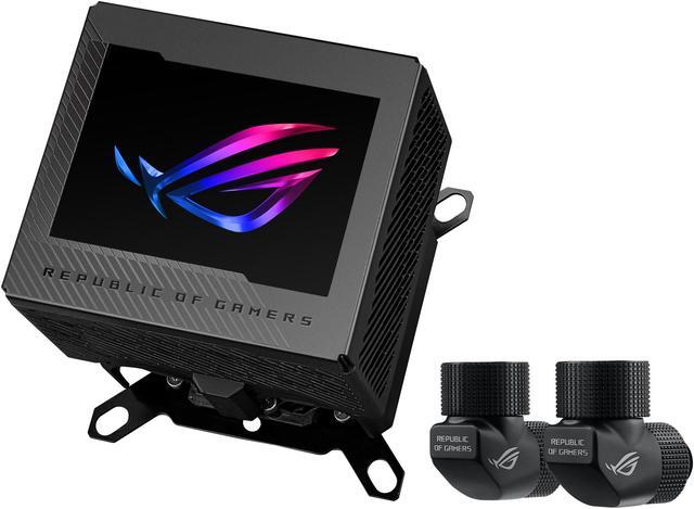 Alt view image 3 of 14 - ASUS ROG RYUJIN III WB CPU Water Block - Intel LGA 1700, 1200, 115X - AMD Socket AM4, AM5 - Asetek Copper Cold Plate - Black - 178 Micro-Cooling Fins - 3.5 Inch Full Color LCD Display - Embedded VRM Fan - ROG Fittings