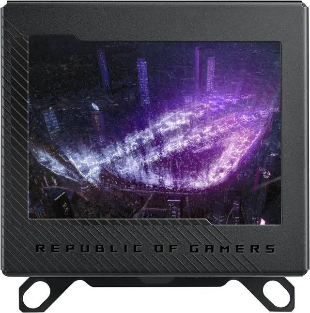 Alt view image 4 of 14 - ASUS ROG RYUJIN III WB CPU Water Block - Intel LGA 1700, 1200, 115X - AMD Socket AM4, AM5 - Asetek Copper Cold Plate - Black - 178 Micro-Cooling Fins - 3.5 Inch Full Color LCD Display - Embedded VRM Fan - ROG Fittings
