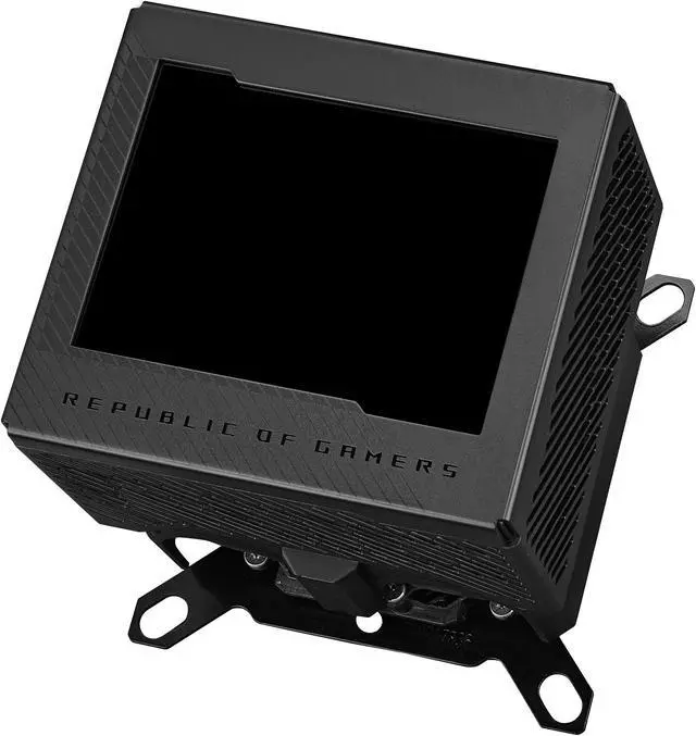 Alt view image 8 of 14 - ASUS ROG RYUJIN III WB CPU Water Block - Intel LGA 1700, 1200, 115X - AMD Socket AM4, AM5 - Asetek Copper Cold Plate - Black - 178 Micro-Cooling Fins - 3.5 Inch Full Color LCD Display - Embedded VRM Fan - ROG Fittings