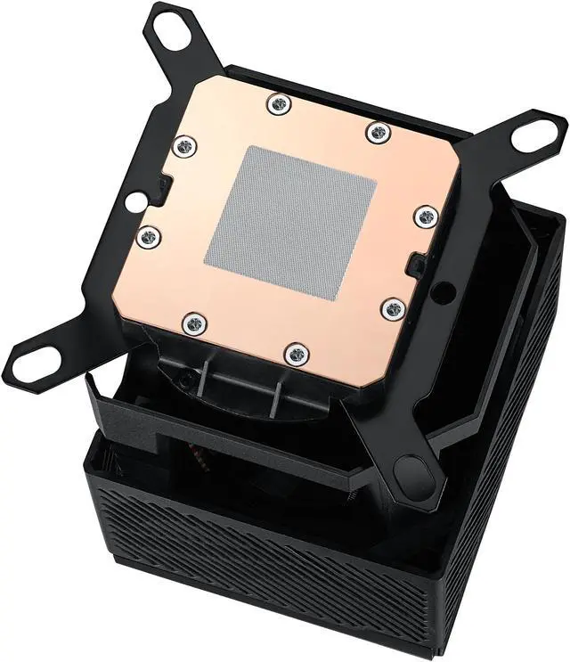 Alt view image 11 of 14 - ASUS ROG RYUJIN III WB CPU Water Block - Intel LGA 1700, 1200, 115X - AMD Socket AM4, AM5 - Asetek Copper Cold Plate - Black - 178 Micro-Cooling Fins - 3.5 Inch Full Color LCD Display - Embedded VRM Fan - ROG Fittings