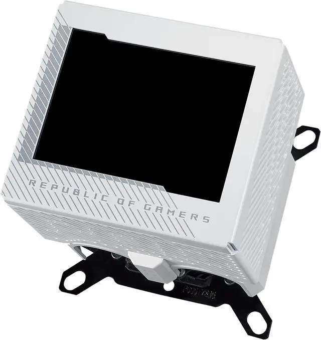 Alt view image 8 of 11 - ASUS ROG RYUJIN III WB WHT CPU Water Block - Intel LGA 1700, 1200, 115X - AMD Socket AM4, AM5 - Asetek Copper Cold Plate - White - 178 Micro-Cooling Fins - 3.5 Inch Full Color LCD Display