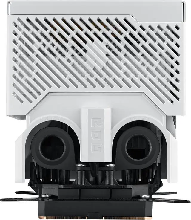 Alt view image 9 of 11 - ASUS ROG RYUJIN III WB WHT CPU Water Block - Intel LGA 1700, 1200, 115X - AMD Socket AM4, AM5 - Asetek Copper Cold Plate - White - 178 Micro-Cooling Fins - 3.5 Inch Full Color LCD Display