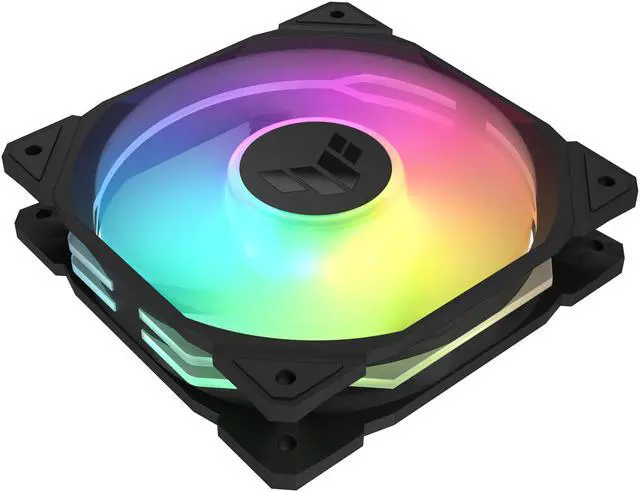 Alt view image 6 of 14 - ASUS TUF Gaming TR120 ARGB Reverse Fan - Black - Triple Pack Higher Cooling Performance Extra-thick 28mm Fan Frame, Exclusive Double-Layered LED Matrix Design with 16 Addressable RGB LEDs, Aura Sync