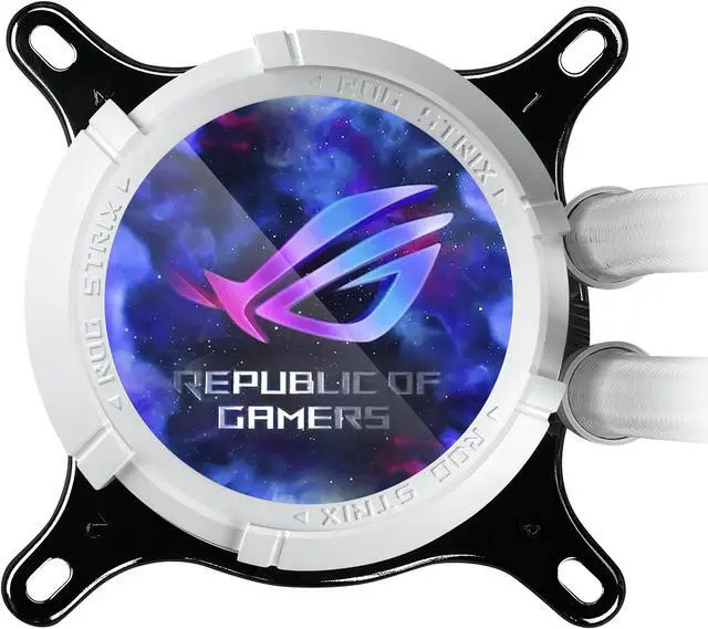 Alt view image 4 of 12 - ASUS 360 ROG STRIX LC III 360 ARGB LCD WHT (575) Liquid / Water Cooling
