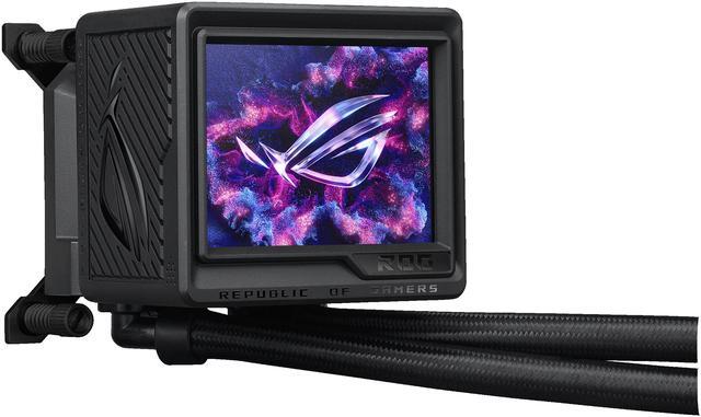 Alt view image 14 of 19 - ASUS ROG RYUYJIN III 360 ARGB EXTREME all-in-one AIO CPU liquid cooler, AMD Ryzen 9000 & Intel® Core™ Ultra Ready, Asetek Gen8 V2 pump; high airflow & static pressure magnetic fans; customizable 3.5" LCD