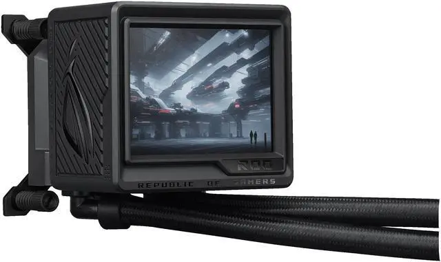 Alt view image 15 of 19 - ASUS ROG RYUYJIN III 360 ARGB EXTREME all-in-one AIO CPU liquid cooler, AMD Ryzen 9000 & Intel® Core™ Ultra Ready, Asetek Gen8 V2 pump; high airflow & static pressure magnetic fans; customizable 3.5" LCD