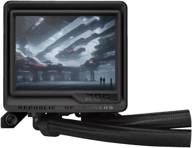 Alt view image 16 of 19 - ASUS ROG RYUYJIN III 360 ARGB EXTREME all-in-one AIO CPU liquid cooler, AMD Ryzen 9000 & Intel® Core™ Ultra Ready, Asetek Gen8 V2 pump; high airflow & static pressure magnetic fans; customizable 3.5" LCD