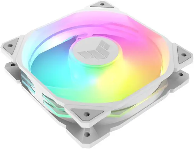 Alt view image 4 of 9 - ASUS TUF Gaming TR120 120mm ARGB White Reverse Fan Blade Triple Pack 28mm Fan Frame, 2.75mm H2O Static Pressure, 76.3 CFM Airflow, Double-layer LED Array, Flexible Side Pattern, Aura Sync, PWM fan