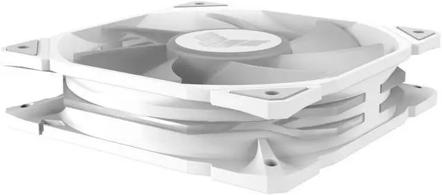 Alt view image 7 of 11 - ASUS TUF Gaming TR120 120mm ARGB White Fan Triple Pack 28mm Fan Frame, 3.3mm H2O High Static Pressure, 77.4 CFM Airflow, Double-layer LED Array, Flexible Side Pattern, Aura Sync, PWM Fan Control