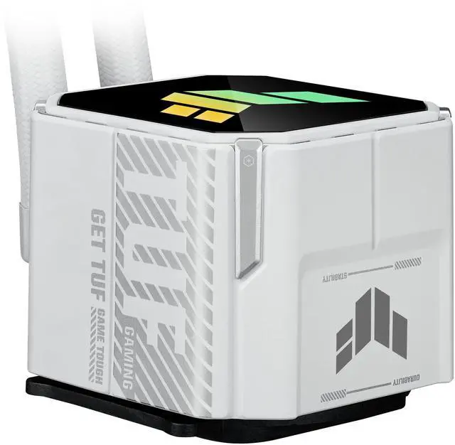 Alt view image 8 of 12 - ASUS TUF Gaming LC III 360 ARGB White AIO cooler with pre-installed triple fans designed for high airflow and static pressure, plus an efficient pump to keep CPU temperatures under control