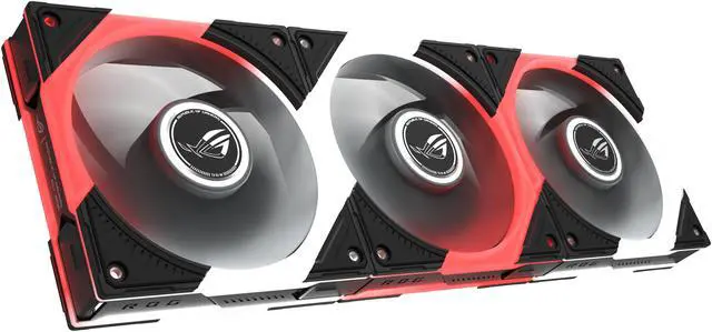 Alt view image 3 of 20 - ASUS ROG Eurux GR120 ARGB PWM Fan Triple Pack 120mm PWM Fan, 2600RPM, Patented Daisy-Chained Design, Exclusive Lighting Effects and Customizations, Exclusive Fan Hub