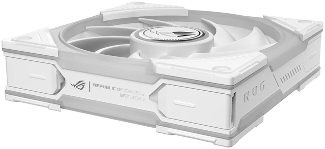 Alt view image 10 of 20 - ASUS ROG Eurux GR120 ARGB Fan Single Pack, Black, 120mm, 30mm Thick, Up to 2600 RPM PWM, 85 CFM, 4.5 mmH2O, 33 dBA Max, Aura Sync