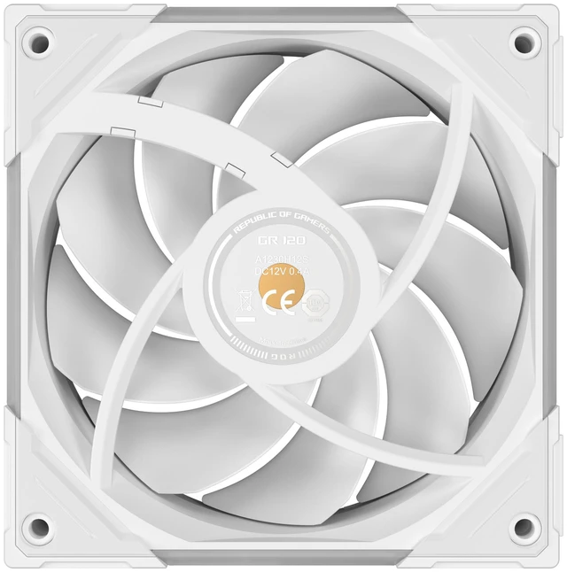 Alt view image 13 of 20 - ASUS ROG Eurux GR120 ARGB Fan Single Pack, Black, 120mm, 30mm Thick, Up to 2600 RPM PWM, 85 CFM, 4.5 mmH2O, 33 dBA Max, Aura Sync