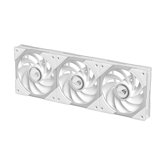 Alt view image 11 of 19 - ASUS ROG Eurux GR120 ARGB Fan Triple Pack, 120mm, 30mm Thick, Up to 2600 RPM PWM, 85 CFM, 4.5 mmH2O, 33 dBA Max, LCP Blades, Daisy Chain Connectors, 3 Lighting Zones, ROG Fan Hub Included, Aura Sync, Black