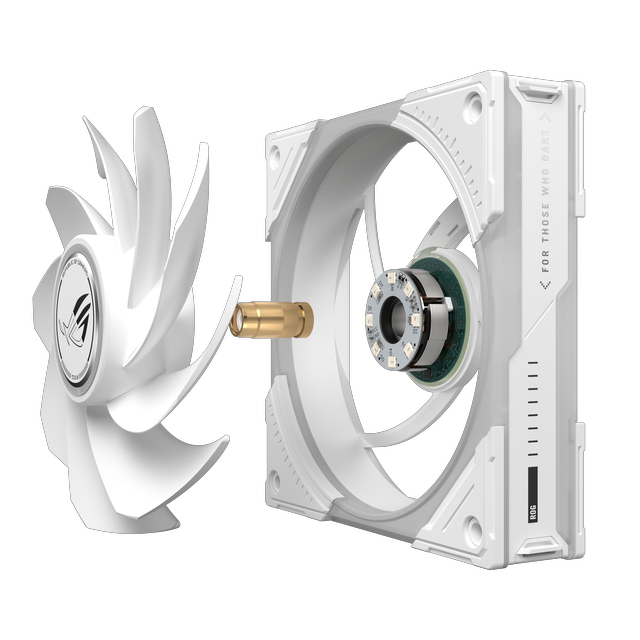 Alt view image 12 of 19 - ASUS ROG Eurux GR120 ARGB Fan Triple Pack, 120mm, 30mm Thick, Up to 2600 RPM PWM, 85 CFM, 4.5 mmH2O, 33 dBA Max, LCP Blades, Daisy Chain Connectors, 3 Lighting Zones, ROG Fan Hub Included, Aura Sync, Black
