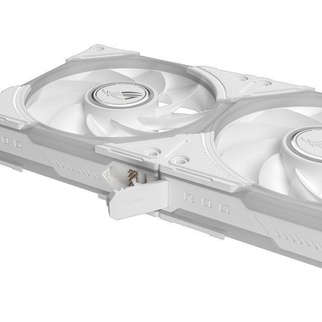 Alt view image 16 of 19 - ASUS ROG Eurux GR120 ARGB Fan Triple Pack, 120mm, 30mm Thick, Up to 2600 RPM PWM, 85 CFM, 4.5 mmH2O, 33 dBA Max, LCP Blades, Daisy Chain Connectors, 3 Lighting Zones, ROG Fan Hub Included, Aura Sync, Black