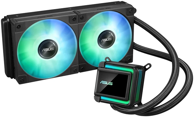 Alt view image 3 of 5 - ASUS LC 240 ARGB 240mm All-in-One Liquid CPU Cooler, 27mm Slim Radiator, 3000 RPM Pump, Daisy-Chained ARGB Fans, Aura Sync, Intel LGA 1851/1700, AMD AM5/AM4