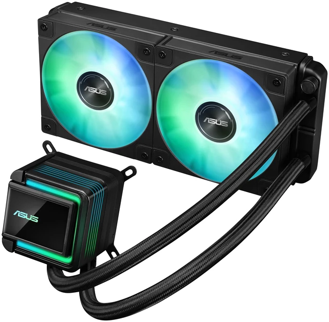 Alt view image 5 of 5 - ASUS LC 240 ARGB 240mm All-in-One Liquid CPU Cooler, 27mm Slim Radiator, 3000 RPM Pump, Daisy-Chained ARGB Fans, Aura Sync, Intel LGA 1851/1700, AMD AM5/AM4
