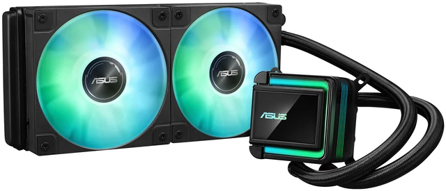 Alt view image 2 of 5 - ASUS LC 240 ARGB 240mm All-in-One Liquid CPU Cooler, 27mm Slim Radiator, 3000 RPM Pump, Daisy-Chained ARGB Fans, Aura Sync, Intel LGA 1851/1700, AMD AM5/AM4