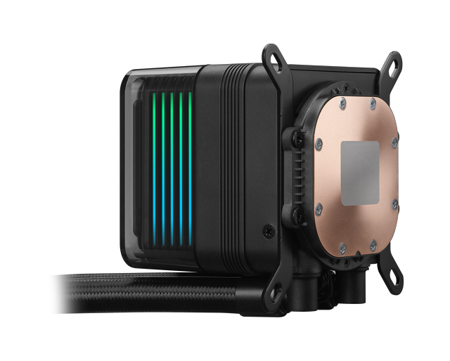 Alt view image 9 of 11 - ASUS LC 360 ARGB 360mm All-in-One Liquid CPU Cooler, 27mm Slim Radiator, 3000 RPM Pump, Daisy-Chained ARGB Fans, Aura Sync, Intel LGA 1851/1700, AMD AM5/AM4