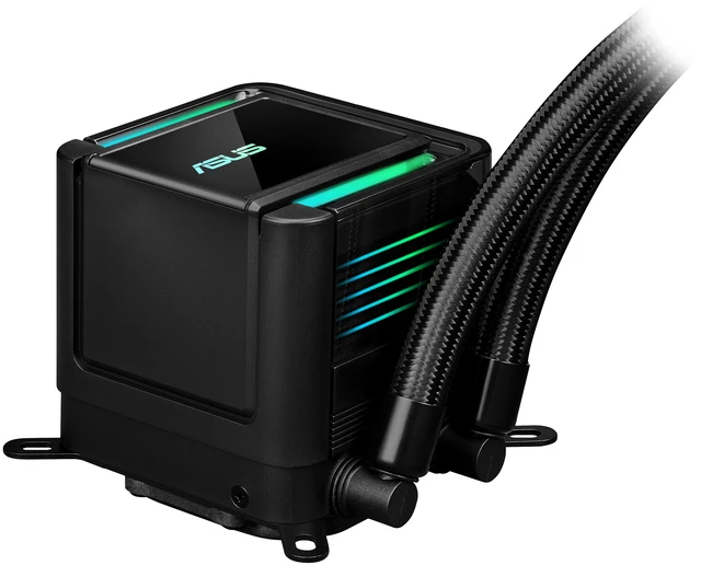 Alt view image 7 of 11 - ASUS LC 360 ARGB 360mm All-in-One Liquid CPU Cooler, 27mm Slim Radiator, 3000 RPM Pump, Daisy-Chained ARGB Fans, Aura Sync, Intel LGA 1851/1700, AMD AM5/AM4