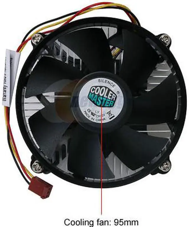 Alt view image 2 of 4 - COOLER MASTER ICT-D925R-GP 95mm Rifle CPU Cooler