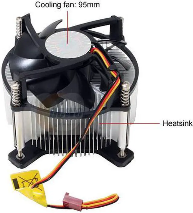 Alt view image 2 of 4 - COOLER MASTER RR-LIE-L9E1-GP 95mm Rifle CPU Cooler