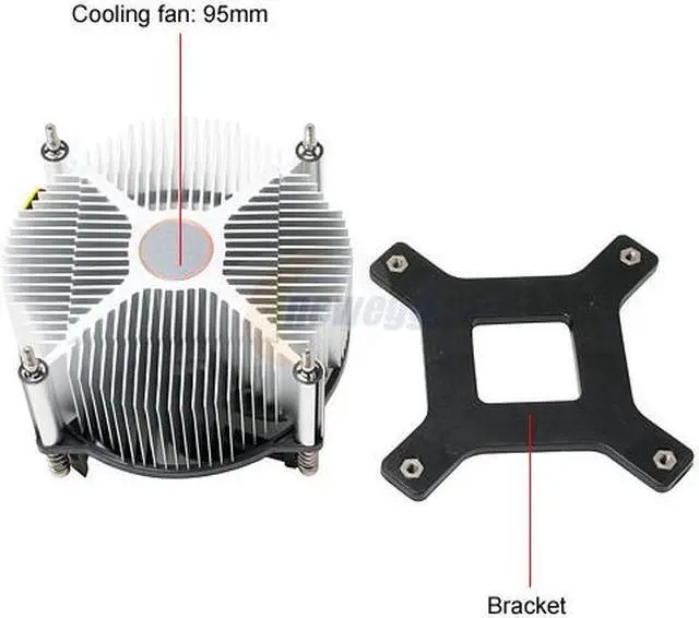 Alt view image 3 of 4 - COOLER MASTER RR-LIE-L9E1-GP 95mm Rifle CPU Cooler