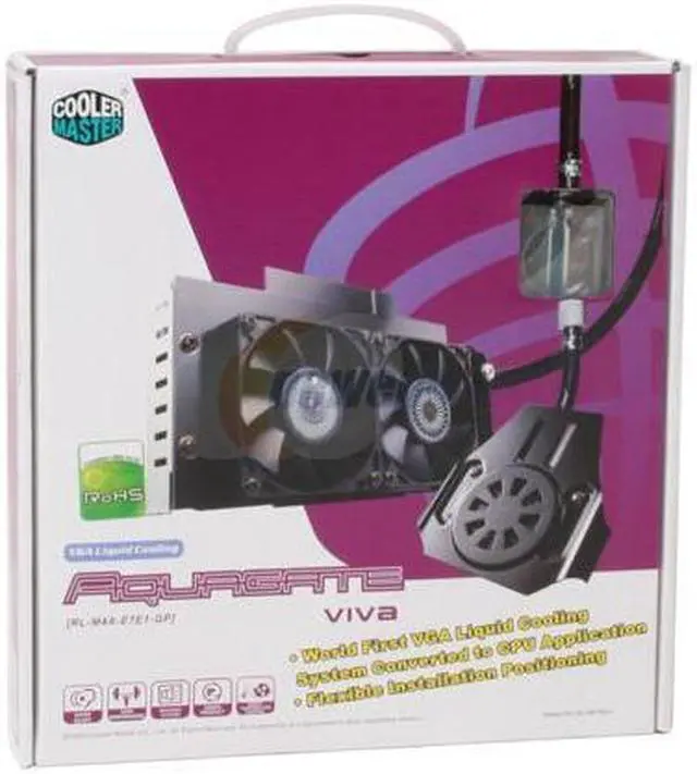 Alt view image 5 of 5 - COOLER MASTER AQUAGATE VIVA RL-M4A-E7E1-GP Liquid Cooling System