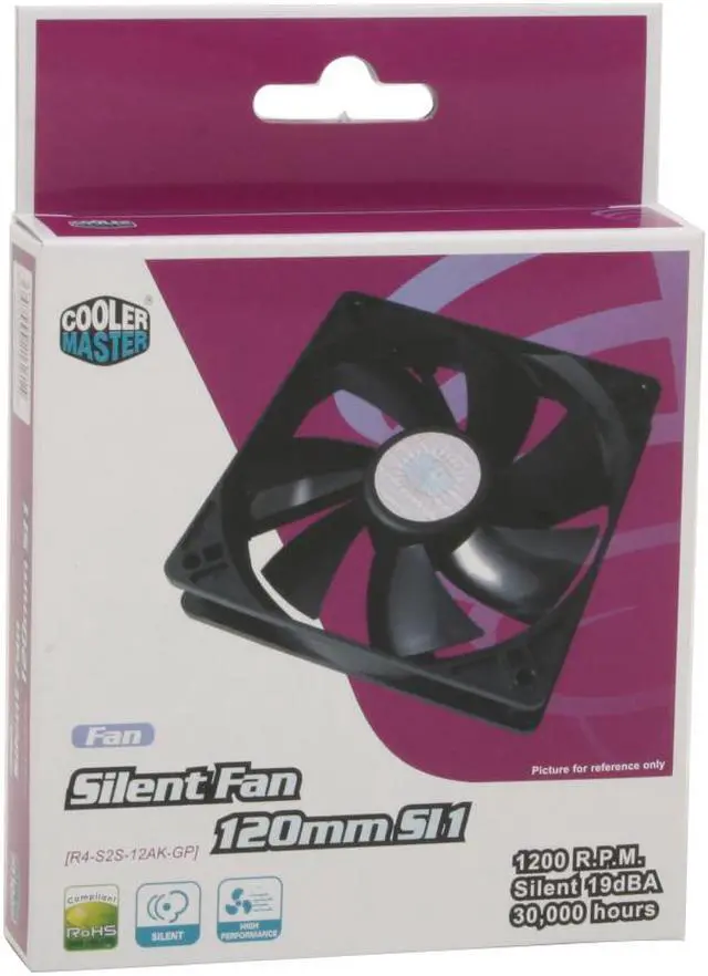 Alt view image 4 of 4 - COOLER MASTER R4-S2S-12AK-GP 120mm Silent Fan 120 SI1