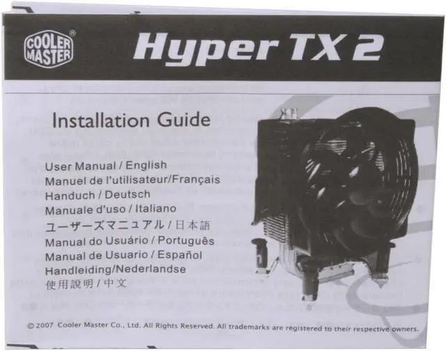 Alt view image 4 of 5 - COOLER MASTER RR-CCH-L9U1-GP 92mm Hyper TX2 CPU Cooler