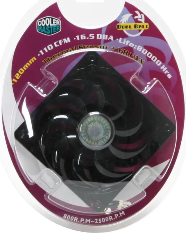Alt view image 10 of 10 - COOLER MASTER Y720CCD-25K1-GP Case Fan