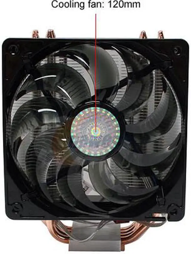 Alt view image 2 of 7 - COOLER MASTER RR-CCH-LB12-GP 120mm Sleeve CPU Cooler