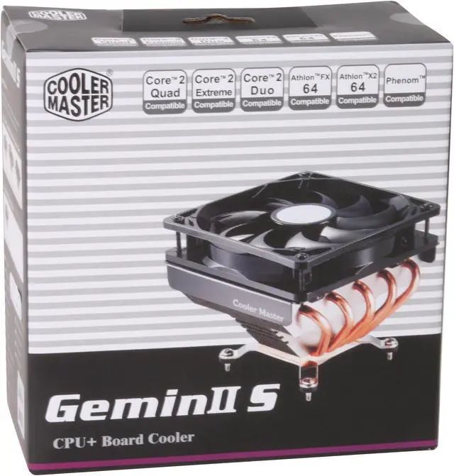 Alt view image 7 of 7 - COOLER MASTER Intel Core i5 compatible GeminII S RR-CCH-PBU1-GP 120mm Sleeve CPU Cooler