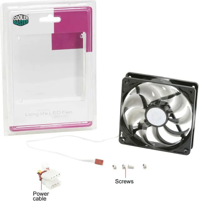 Alt view image 11 of 11 - Cooler Master SickleFlow 120 - Sleeve Bearing 120mm Blue LED Silent Fan for Computer Cases, CPU Coolers, and Radiators