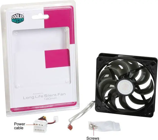 Alt view image 4 of 4 - Cooler Master SickleFlow 120 - Sleeve Bearing 120mm Silent Fan for Computer Cases, CPU Coolers, and Radiators (Smoke Color)