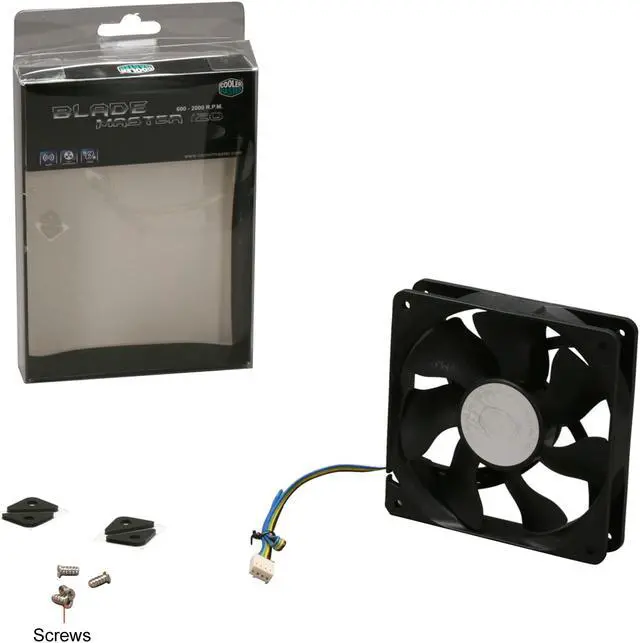 Alt view image 9 of 9 - Cooler Master Blade Master 120 - Sleeve Bearing 120mm PWM Cooling Fan for Computer Cases, CPU Coolers, and Radiators