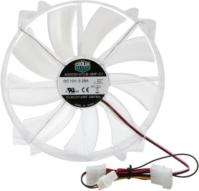 Alt view image 4 of 5 - Cooler Master MegaFlow 200 - Sleeve Bearing 200mm Blue LED Silent Fan for Computer Cases