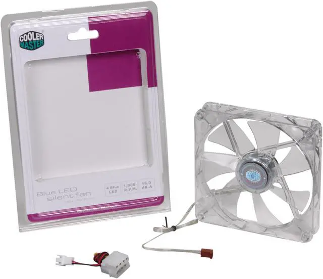 Alt view image 4 of 4 - COOLER MASTER R4-L4S-10AB-GP Blue LED Case cooler