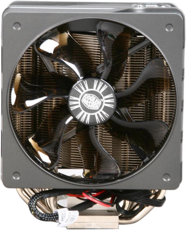 Alt view image 4 of 8 - Cooler Master V6 GT - CPU Cooler with Dual 120 mm PWM Fans and 6 Heatpipes