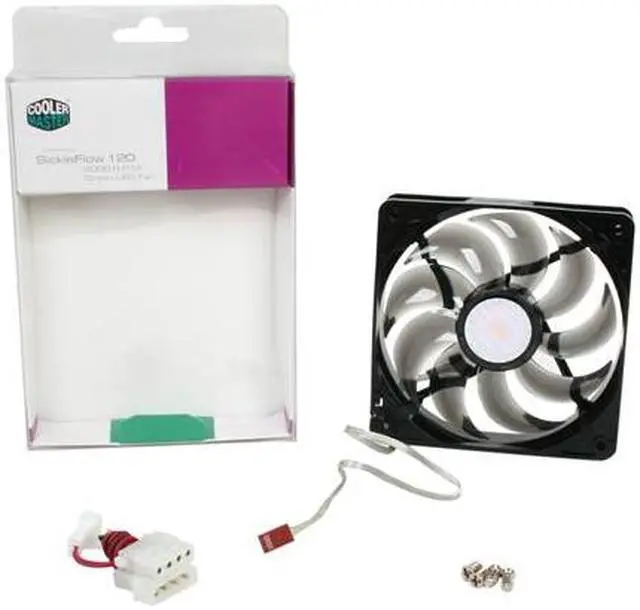 Alt view image 5 of 5 - Cooler Master SickleFlow 120 - Sleeve Bearing 120mm Green LED Silent Fan for Computer Cases, CPU Coolers, and Radiators