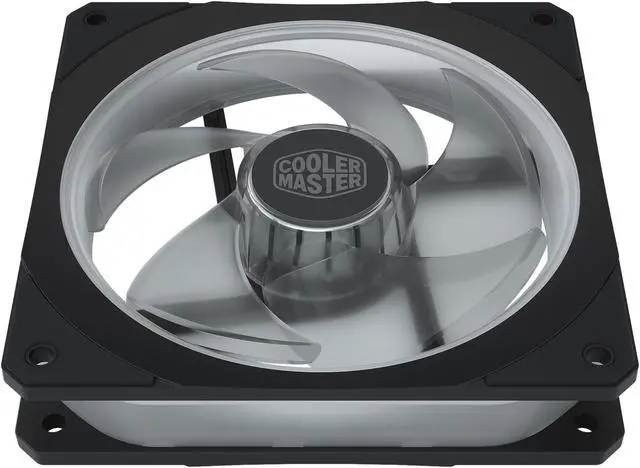 Alt view image 6 of 11 - Cooler Master MasterFan SF120P ARGB 120mm Square Frame Fan w/ 24 Independently-Controlled Addressable RGB LEDS Frame Design, Cable Management and PWM Control Fan