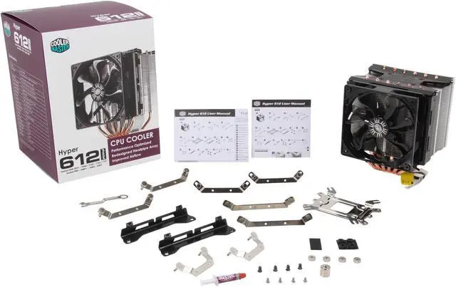 Alt view image 6 of 6 - COOLER MASTER RR-H612-20PK-R3 120mm Sleeve with 6 Heat Pipes Hyper 612 PWM CPU Cooler Compatible with Intel 2011/1366/1155/1156/775 and AMD FM1/FM2/AM3+