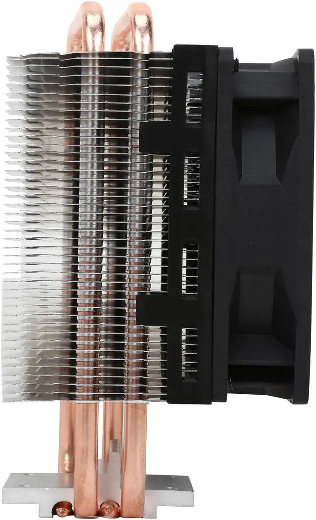 Alt view image 4 of 8 - Cooler Master Hyper T2 Compact CPU Cooler  Dual Looped, CDC Heatpipes, 92mm PWM Fan, Aluminum Fins for AMD Ryzen/Intel LGA1200/1151