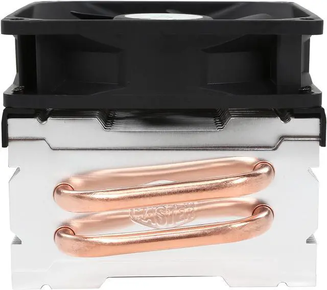 Alt view image 7 of 8 - Cooler Master Hyper T2 Compact CPU Cooler  Dual Looped, CDC Heatpipes, 92mm PWM Fan, Aluminum Fins for AMD Ryzen/Intel LGA1200/1151