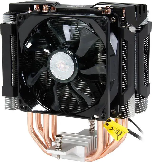 Alt view image 4 of 9 - Cooler Master Hyper D92 - CPU Air Cooler with Dual 92mm Offset Push-Pull Fans and Accelerated Cooling System
