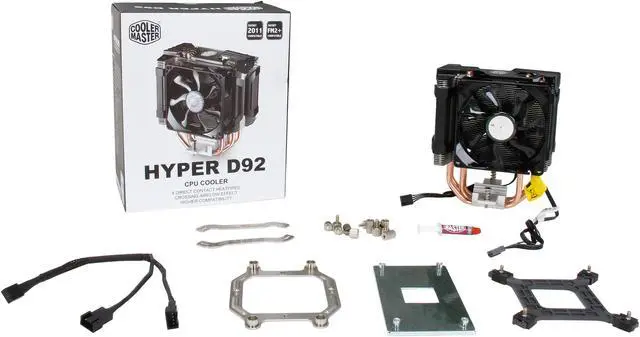 Alt view image 9 of 9 - Cooler Master Hyper D92 - CPU Air Cooler with Dual 92mm Offset Push-Pull Fans and Accelerated Cooling System